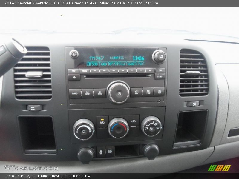 Silver Ice Metallic / Dark Titanium 2014 Chevrolet Silverado 2500HD WT Crew Cab 4x4