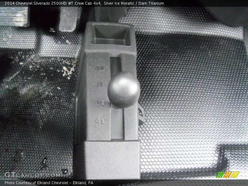 Silver Ice Metallic / Dark Titanium 2014 Chevrolet Silverado 2500HD WT Crew Cab 4x4