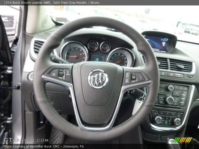 Satin Steel Gray Metallic / Ebony 2014 Buick Encore Leather AWD