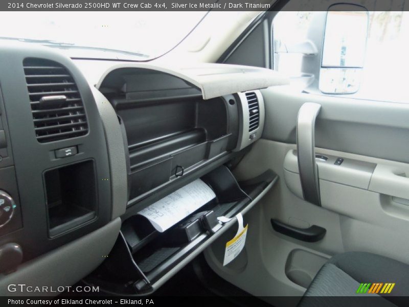 Silver Ice Metallic / Dark Titanium 2014 Chevrolet Silverado 2500HD WT Crew Cab 4x4
