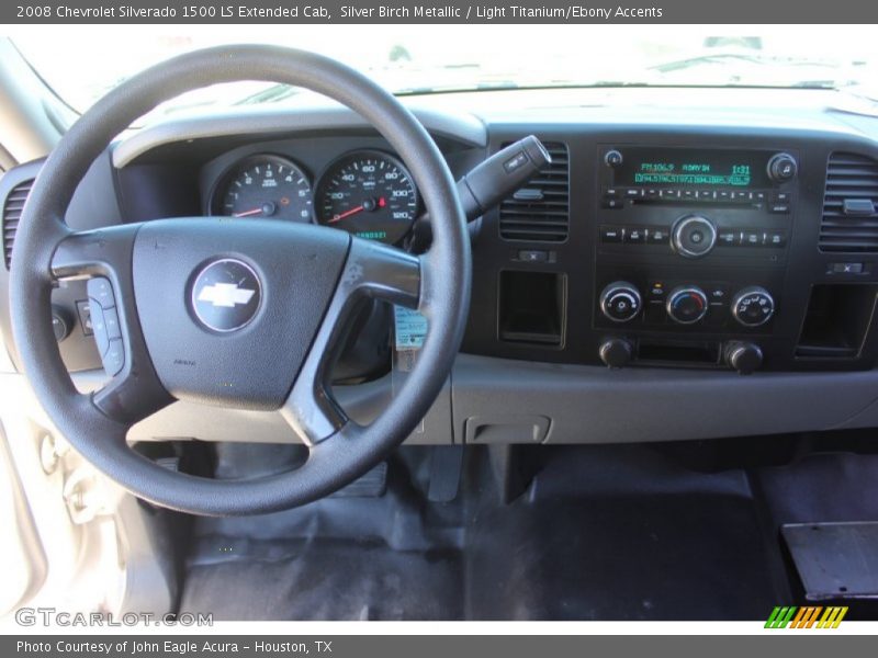 Silver Birch Metallic / Light Titanium/Ebony Accents 2008 Chevrolet Silverado 1500 LS Extended Cab