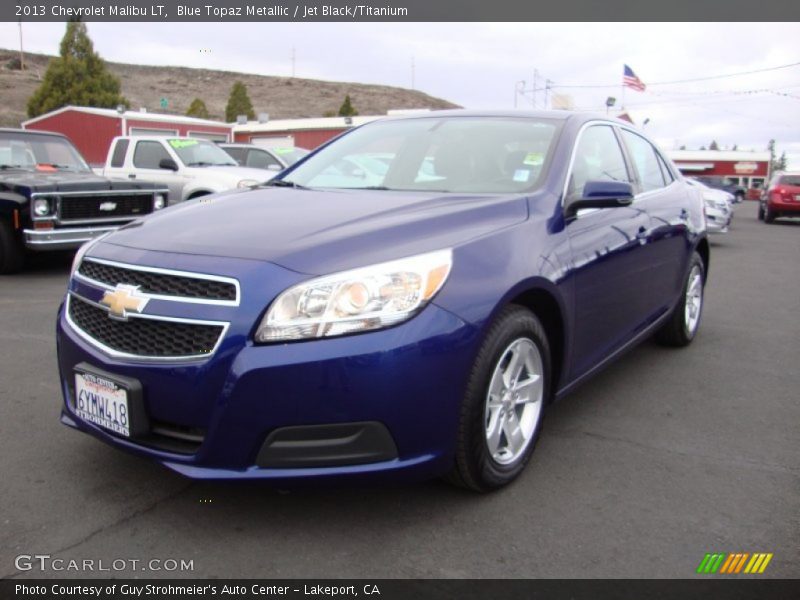 Blue Topaz Metallic / Jet Black/Titanium 2013 Chevrolet Malibu LT