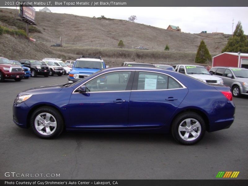 Blue Topaz Metallic / Jet Black/Titanium 2013 Chevrolet Malibu LT