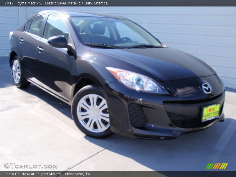 Classic Silver Metallic / Dark Charcoal 2012 Toyota Matrix S