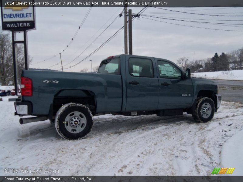 Blue Granite Metallic / Dark Titanium 2014 Chevrolet Silverado 2500HD WT Crew Cab 4x4