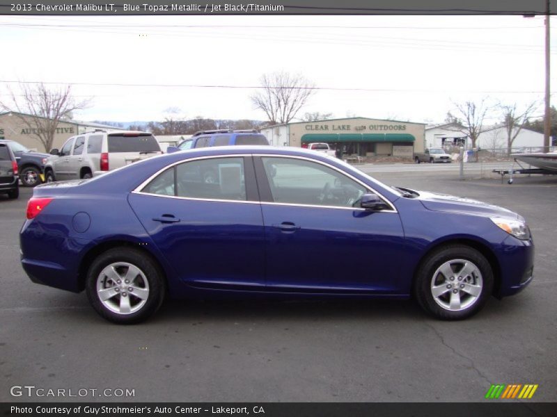 Blue Topaz Metallic / Jet Black/Titanium 2013 Chevrolet Malibu LT