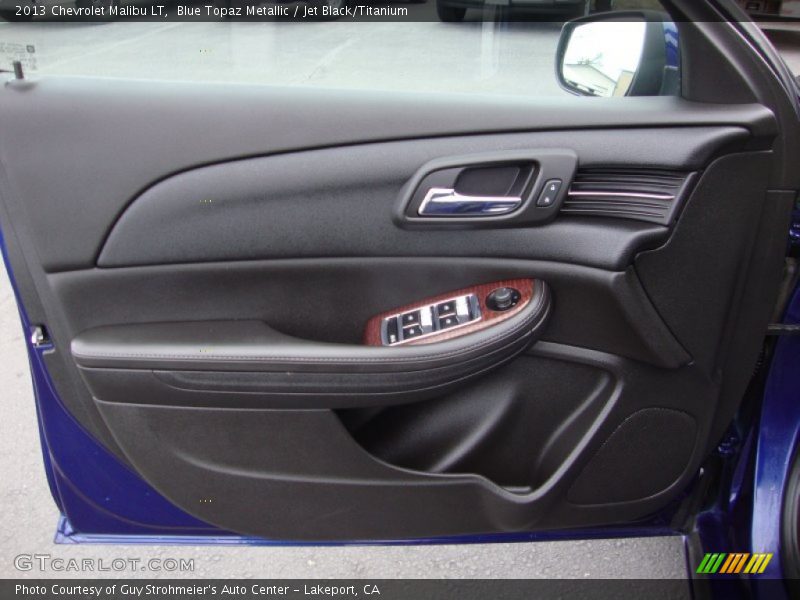 Blue Topaz Metallic / Jet Black/Titanium 2013 Chevrolet Malibu LT