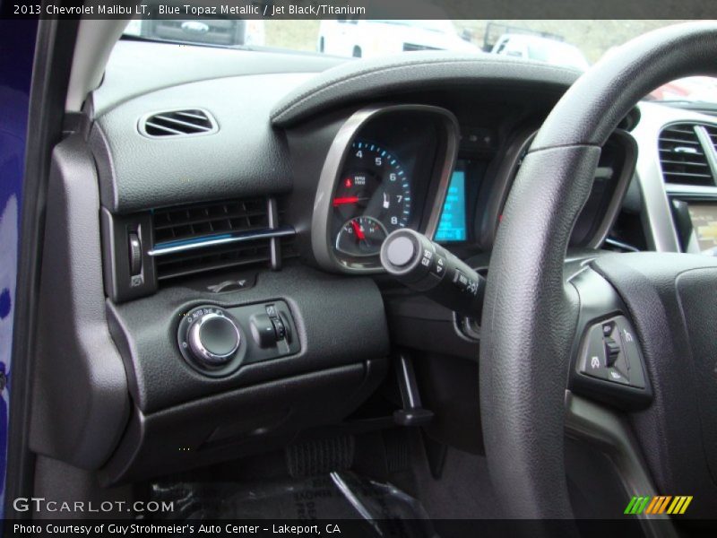 Blue Topaz Metallic / Jet Black/Titanium 2013 Chevrolet Malibu LT