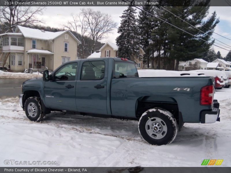 Blue Granite Metallic / Dark Titanium 2014 Chevrolet Silverado 2500HD WT Crew Cab 4x4