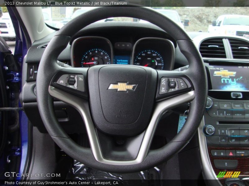 Blue Topaz Metallic / Jet Black/Titanium 2013 Chevrolet Malibu LT