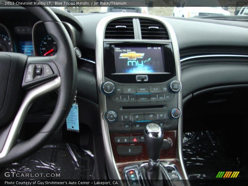 Blue Topaz Metallic / Jet Black/Titanium 2013 Chevrolet Malibu LT