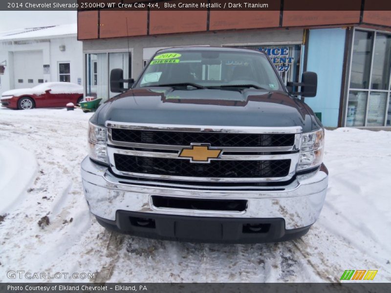 Blue Granite Metallic / Dark Titanium 2014 Chevrolet Silverado 2500HD WT Crew Cab 4x4