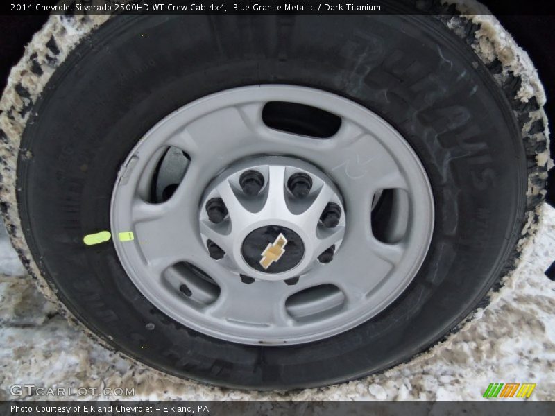 Blue Granite Metallic / Dark Titanium 2014 Chevrolet Silverado 2500HD WT Crew Cab 4x4