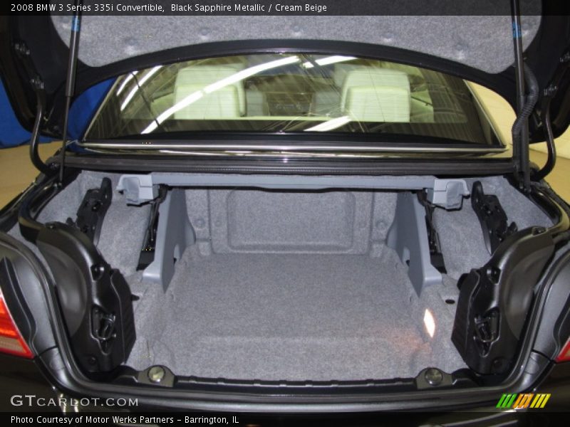 Black Sapphire Metallic / Cream Beige 2008 BMW 3 Series 335i Convertible