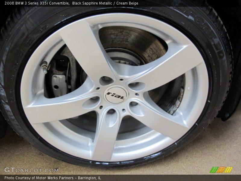 Black Sapphire Metallic / Cream Beige 2008 BMW 3 Series 335i Convertible