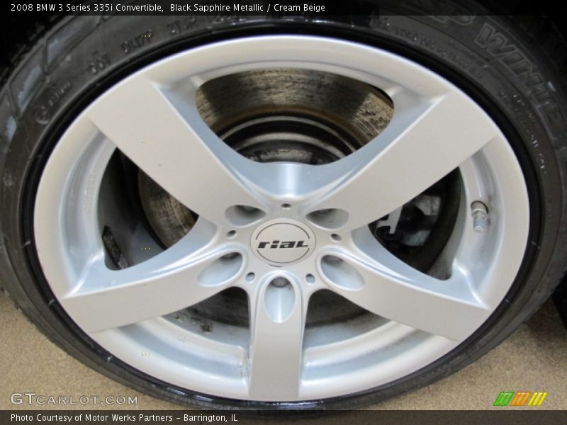 Black Sapphire Metallic / Cream Beige 2008 BMW 3 Series 335i Convertible