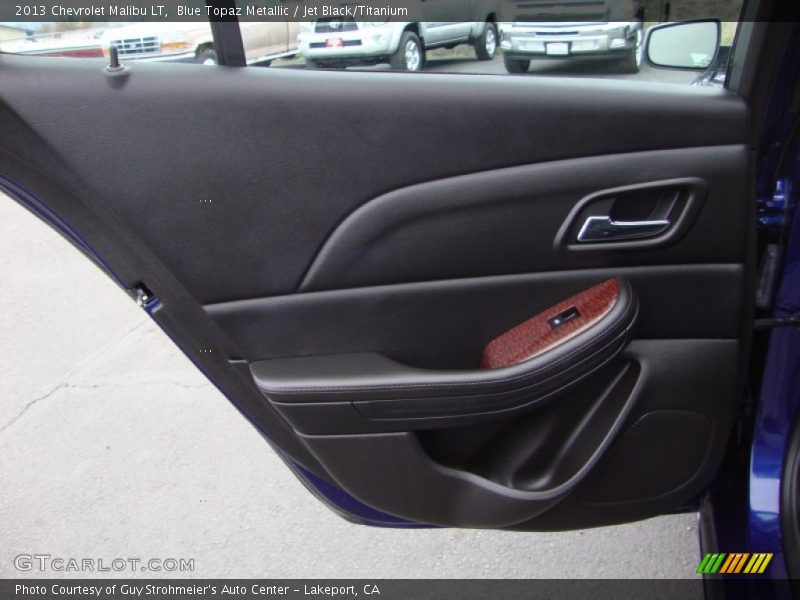 Blue Topaz Metallic / Jet Black/Titanium 2013 Chevrolet Malibu LT