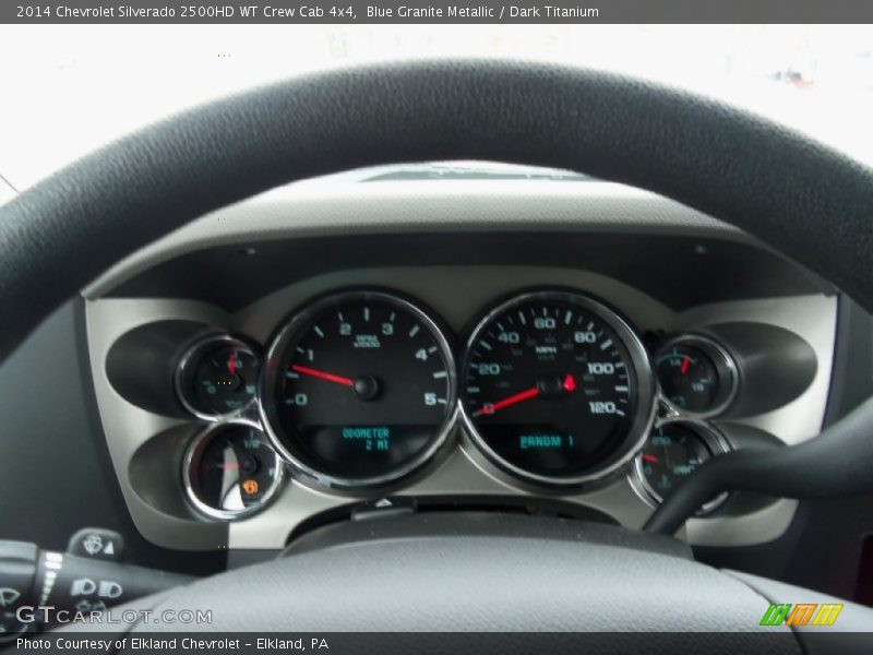 Blue Granite Metallic / Dark Titanium 2014 Chevrolet Silverado 2500HD WT Crew Cab 4x4