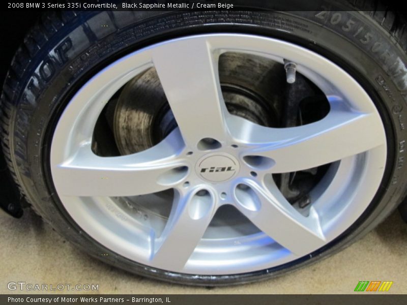 Black Sapphire Metallic / Cream Beige 2008 BMW 3 Series 335i Convertible