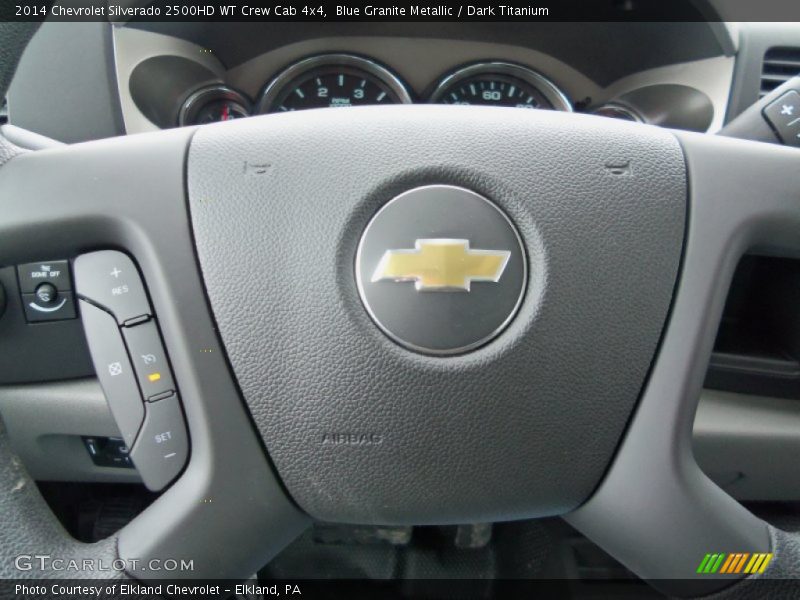 Blue Granite Metallic / Dark Titanium 2014 Chevrolet Silverado 2500HD WT Crew Cab 4x4
