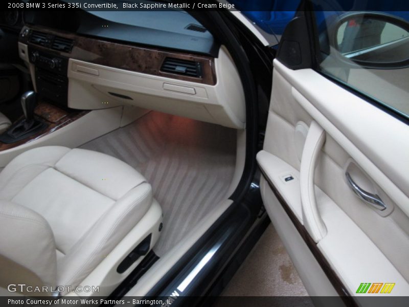 Black Sapphire Metallic / Cream Beige 2008 BMW 3 Series 335i Convertible