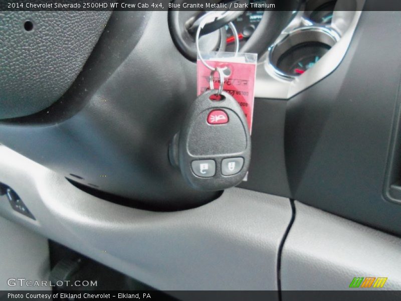 Blue Granite Metallic / Dark Titanium 2014 Chevrolet Silverado 2500HD WT Crew Cab 4x4