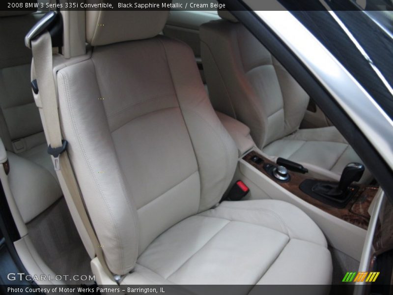 Black Sapphire Metallic / Cream Beige 2008 BMW 3 Series 335i Convertible
