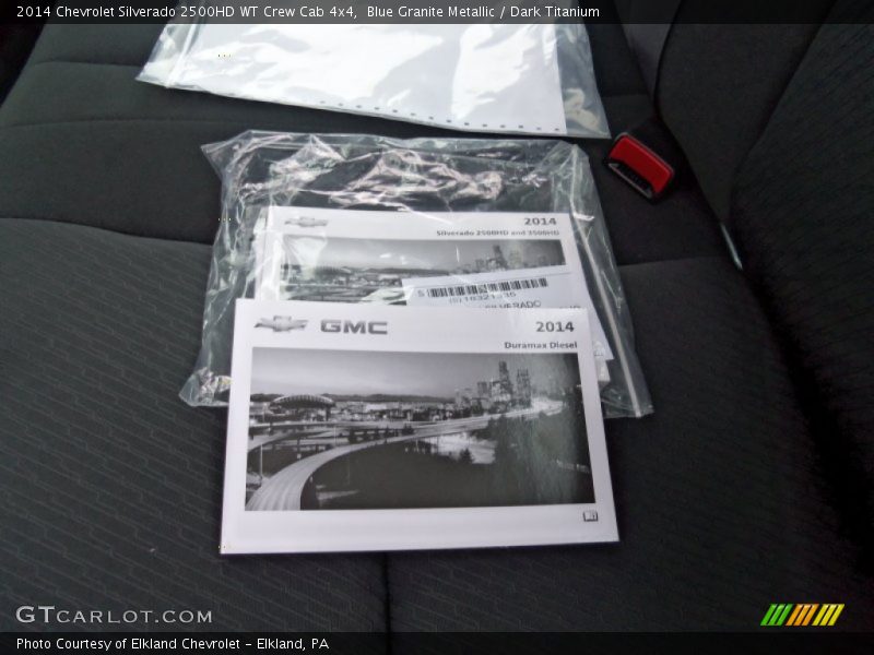 Blue Granite Metallic / Dark Titanium 2014 Chevrolet Silverado 2500HD WT Crew Cab 4x4