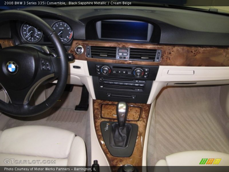 Black Sapphire Metallic / Cream Beige 2008 BMW 3 Series 335i Convertible