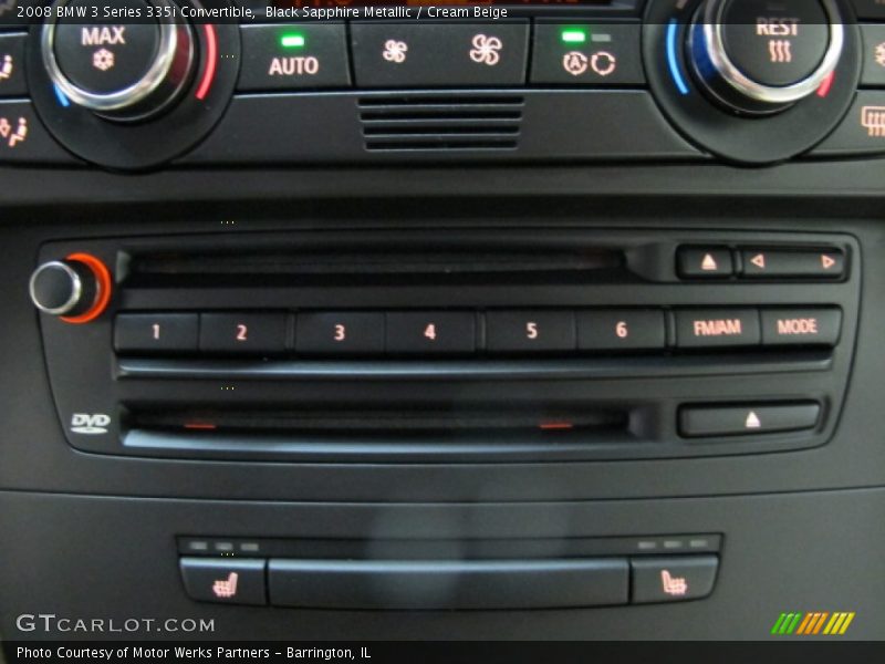 Black Sapphire Metallic / Cream Beige 2008 BMW 3 Series 335i Convertible