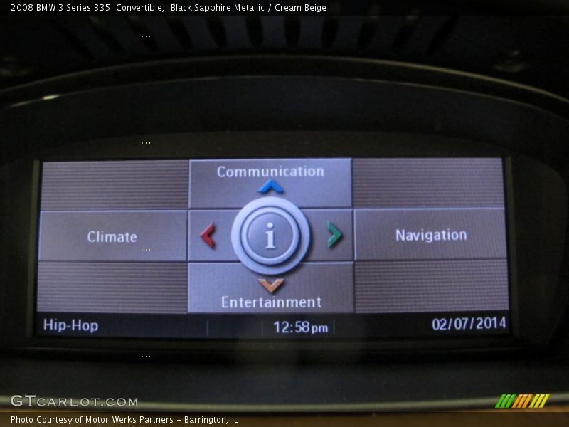 Black Sapphire Metallic / Cream Beige 2008 BMW 3 Series 335i Convertible