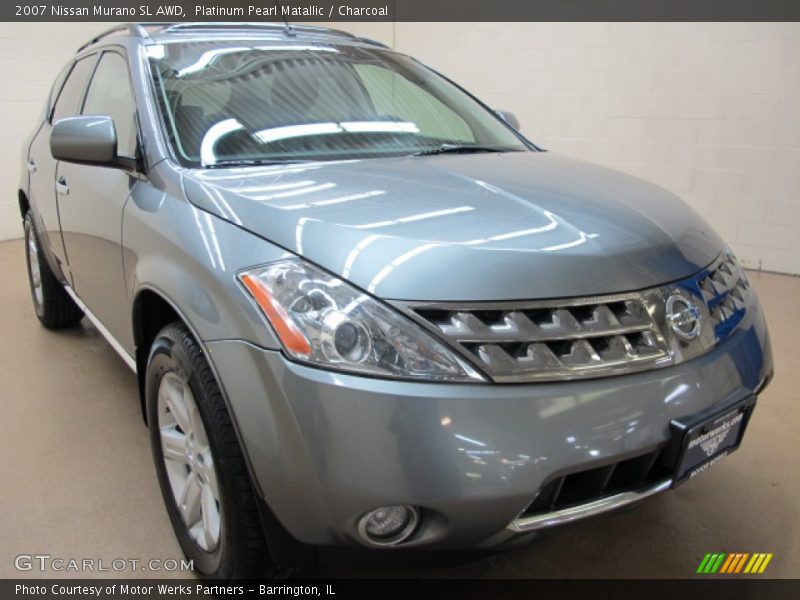 Platinum Pearl Matallic / Charcoal 2007 Nissan Murano SL AWD