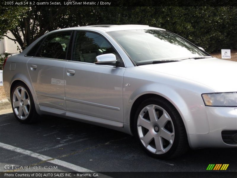 Light Silver Metallic / Ebony 2005 Audi S4 4.2 quattro Sedan