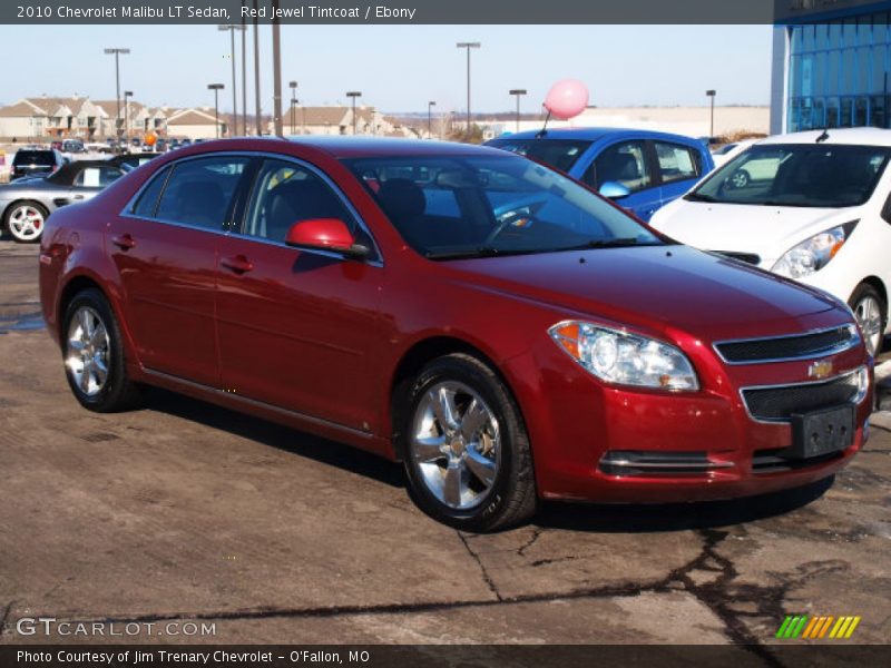 Red Jewel Tintcoat / Ebony 2010 Chevrolet Malibu LT Sedan