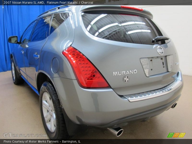 Platinum Pearl Matallic / Charcoal 2007 Nissan Murano SL AWD