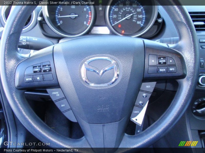 Classic Silver Metallic / Dark Charcoal 2012 Toyota Matrix S