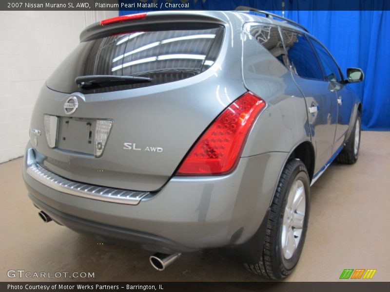 Platinum Pearl Matallic / Charcoal 2007 Nissan Murano SL AWD