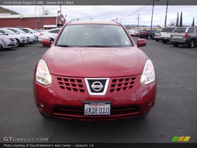 Venom Red / Black 2009 Nissan Rogue SL AWD
