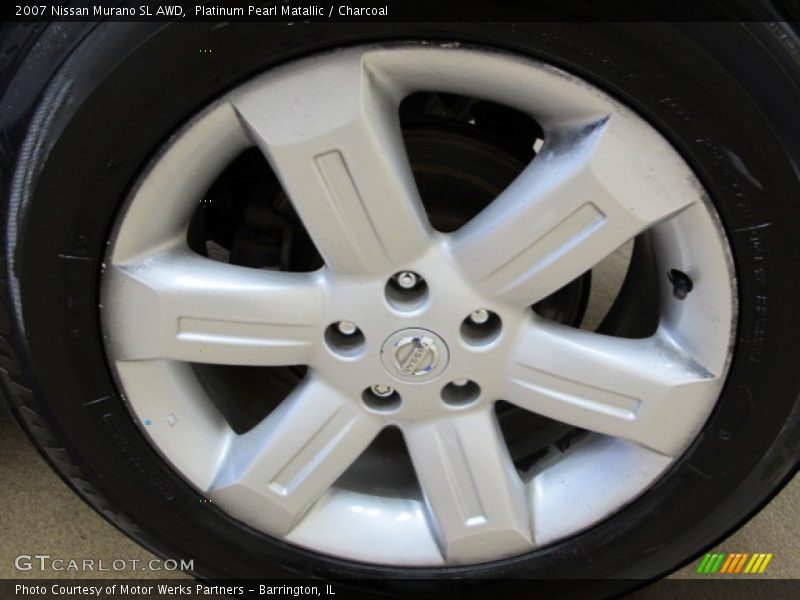 Platinum Pearl Matallic / Charcoal 2007 Nissan Murano SL AWD