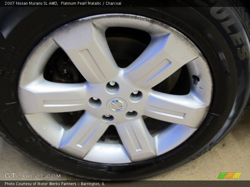 Platinum Pearl Matallic / Charcoal 2007 Nissan Murano SL AWD