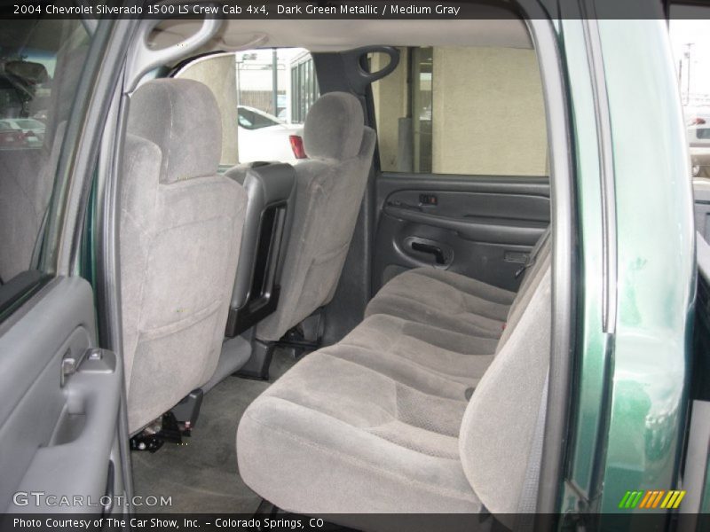 Dark Green Metallic / Medium Gray 2004 Chevrolet Silverado 1500 LS Crew Cab 4x4