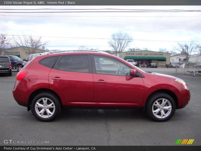 Venom Red / Black 2009 Nissan Rogue SL AWD