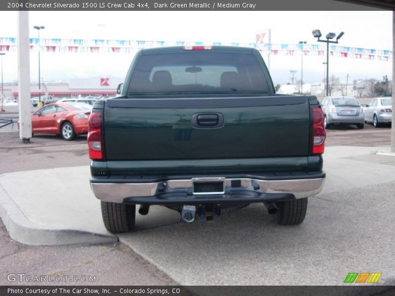 Dark Green Metallic / Medium Gray 2004 Chevrolet Silverado 1500 LS Crew Cab 4x4