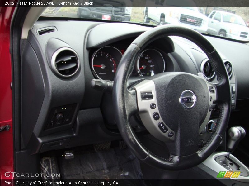 Venom Red / Black 2009 Nissan Rogue SL AWD