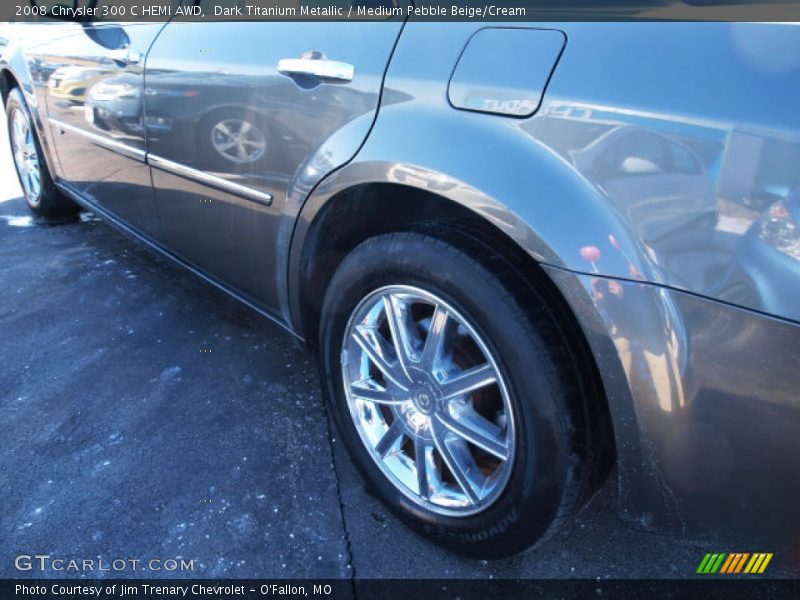 Dark Titanium Metallic / Medium Pebble Beige/Cream 2008 Chrysler 300 C HEMI AWD