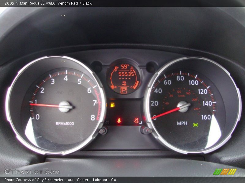 Venom Red / Black 2009 Nissan Rogue SL AWD