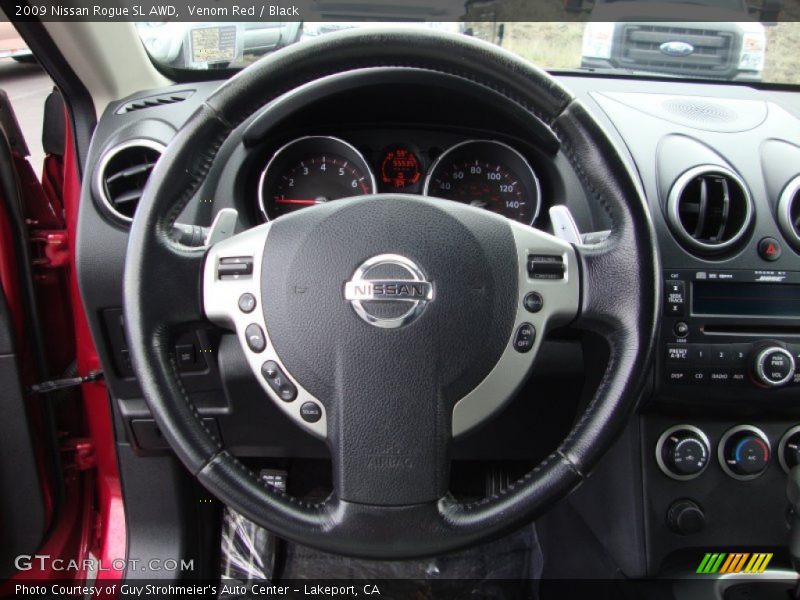 Venom Red / Black 2009 Nissan Rogue SL AWD