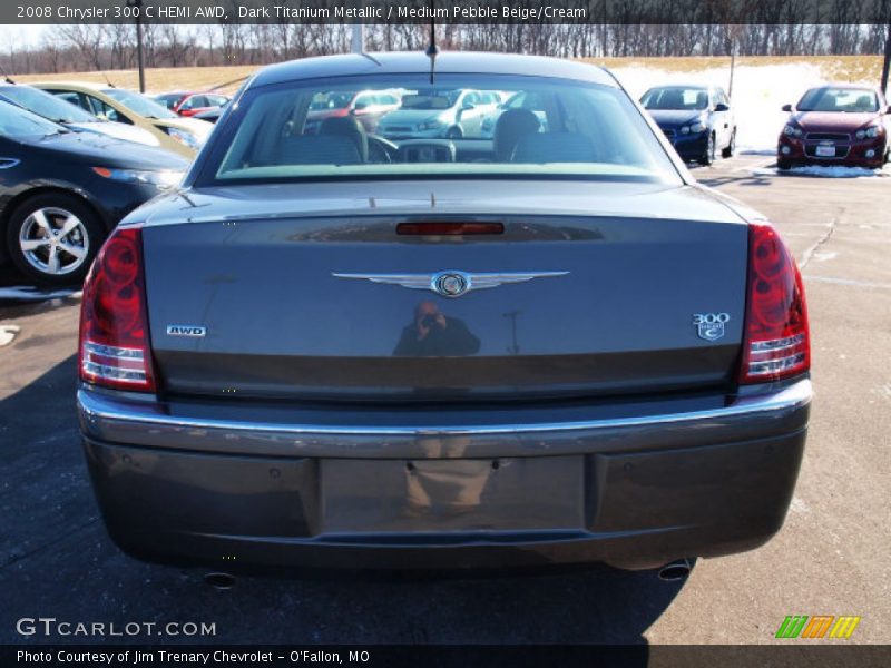 Dark Titanium Metallic / Medium Pebble Beige/Cream 2008 Chrysler 300 C HEMI AWD