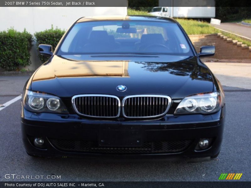 Jet Black / Black 2007 BMW 7 Series 750i Sedan