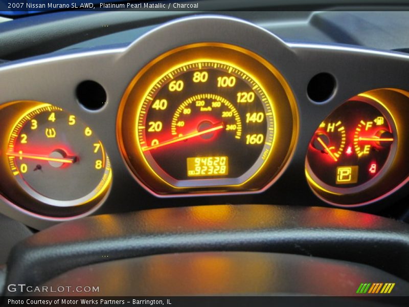 Platinum Pearl Matallic / Charcoal 2007 Nissan Murano SL AWD